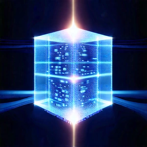 Quantum Computer With Data Streams With Large Blue