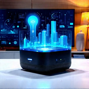 Smart Home (device:1.49) With Data Visualization With Small, Futuristic-looking