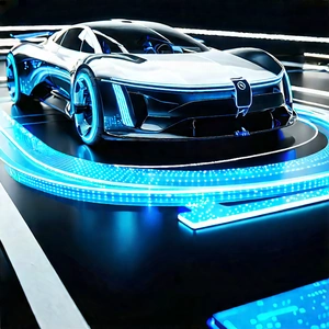Innovative Electric Vehicle Design With Futuristic Displayed