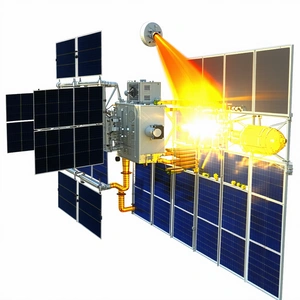 A Space Station With A Solar Panel On The Side