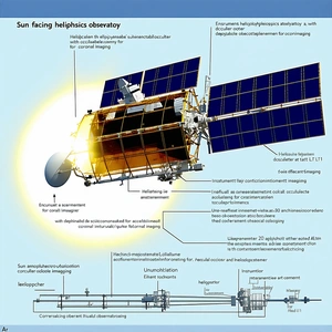 The Image Is A Diagram Showing The Different Parts Of A Spacecraft