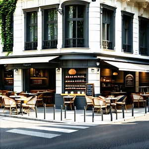 Urban Unreal Engine: Urban street with cafes and shops