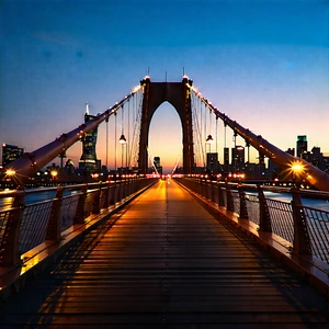 Urban Advertising Photography: Iconic Bridge With (city:1.13) Lights With Long Bridge