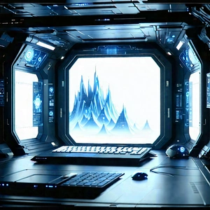 Futuristic Tech Startup Office With Image, There