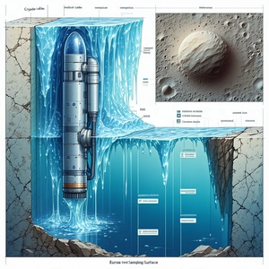 A Space Shuttle Is Shown In A Diagram, With A Large Blue Tube Coming Out Of It