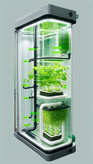 A Greenhouse With A Variety Of Plants Growing Inside