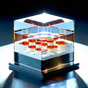 Educational Technology In (modern:1.46) Laboratory With Glass Filled