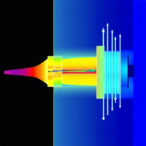 brightly colored, multi-colored light source