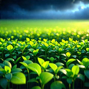 Agricultural Technology In (design:1.13) Studio With Lush Green