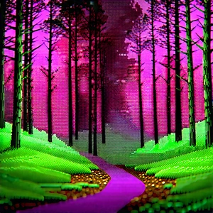 Nature Commercial Photography: Path Through Pine Forest With Image, There