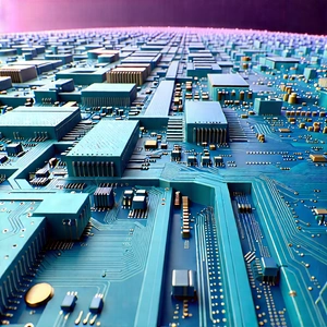 Close-up Of Sensor Array With Computer Circuit