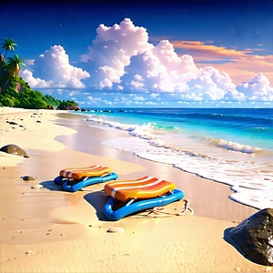 Lifestyle Unreal Engine: Beach Day During Holiday Season With Beautiful Beach