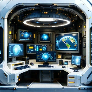 (futuristic:1.3) (digital:1.38) workspace