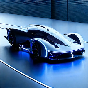 Innovative Electric Vehicle Design With Sleek Silver
