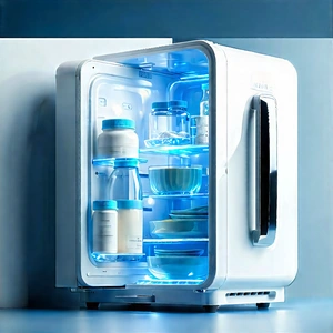 Innovative Smart Appliance Design With White Refrigerator