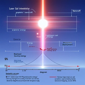The Image Is A Diagram That Shows The Process Of Energy Production Through The Use Of A Laser Sail