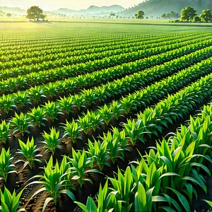 Agricultural Technology In Tech Office With Large