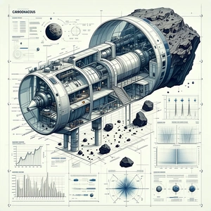 A Large, Futuristic Spacecraft Is Shown In A Detailed Diagram