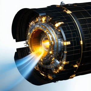 A Futuristic Spacecraft With A Large