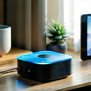 Smart home device with streaming content