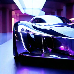 Automotive Technology In Design Studio With Sleek, Futuristic