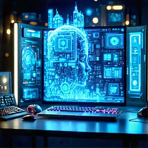 Educational Technology In Design Studio With Computer Monitor