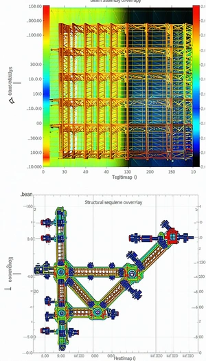 The Image Displays A 3d Model Of A Large Structure, Possibly A Bridge Or A Building
