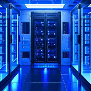 Futuristic server room