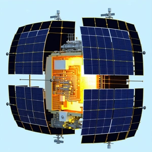 A Large, Round, Solar-powered Structure With A Central Dome