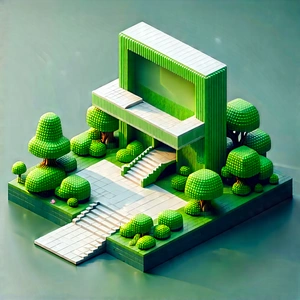 Innovative Communication Tool (design:1.37) With Green Building