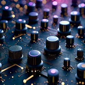 Close-up Of Sensor Array With Image, There