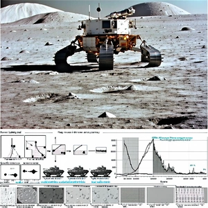 A White Rover Vehicle On A Rocky Surface, Possibly On The Moon