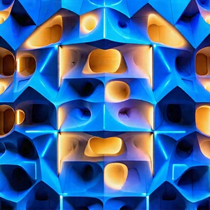 Abstract Abstract Design: Tessellation with luminous edges