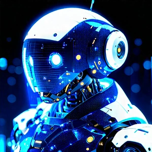 Robot with holographic projection