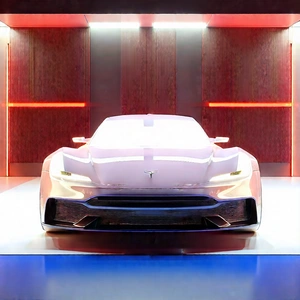 Automotive Technology In Manufacturing Facility With White Sports