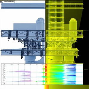 The Image Is A 3d Model Of A Large Industrial Structure, Possibly A Refinery Or A Factory
