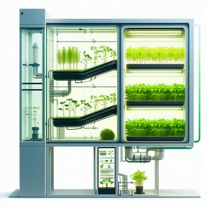 A Large, Multi-level Greenhouse Filled With Various Plants