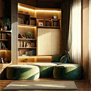 Lifestyle Unreal Engine: Reading Nook With Organized Space With Image, There