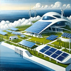 Innovative Renewable Energy Design With Image, There