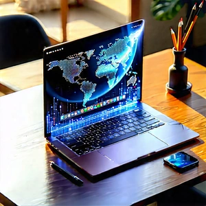 Laptop With (digital:1.39) Artwork With Laptop Computer