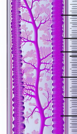 A Purple, Pink, And White Plant With A Long Stem