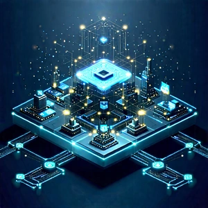 Blockchain Network Visualization With Image, There