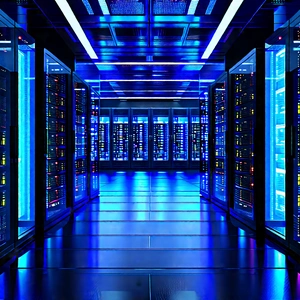 Futuristic Server Room With Image, There