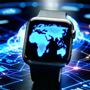 Smart watch with data visualization
