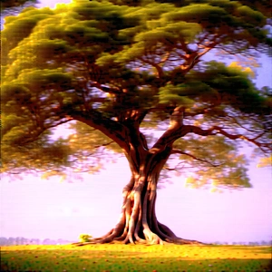 Nature Octane Render: (ancient:1.47) Tree In Summer With Large Tree