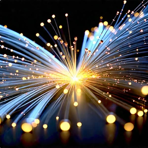 Close-up Of Fiber Optic Cables With Close-up Wire,