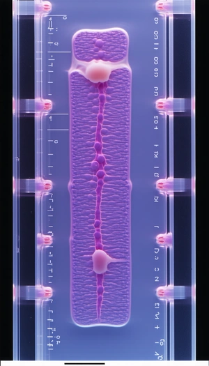 A Purple, Pink, And White Object That Appears To Be A Piece Of Art Or A Sculpture