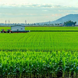Agricultural Technology In Research Center With Large Field