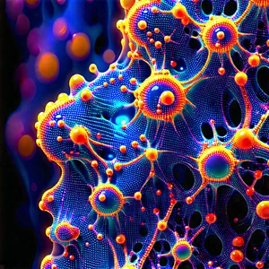Abstract Holographic Art: Abstract interpretation of cellular structures