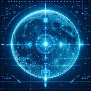 A Blue, Computer-generated Representation Of The Earth
